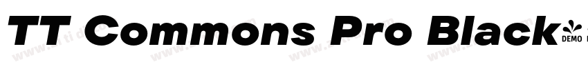 TT Commons Pro Black字体转换